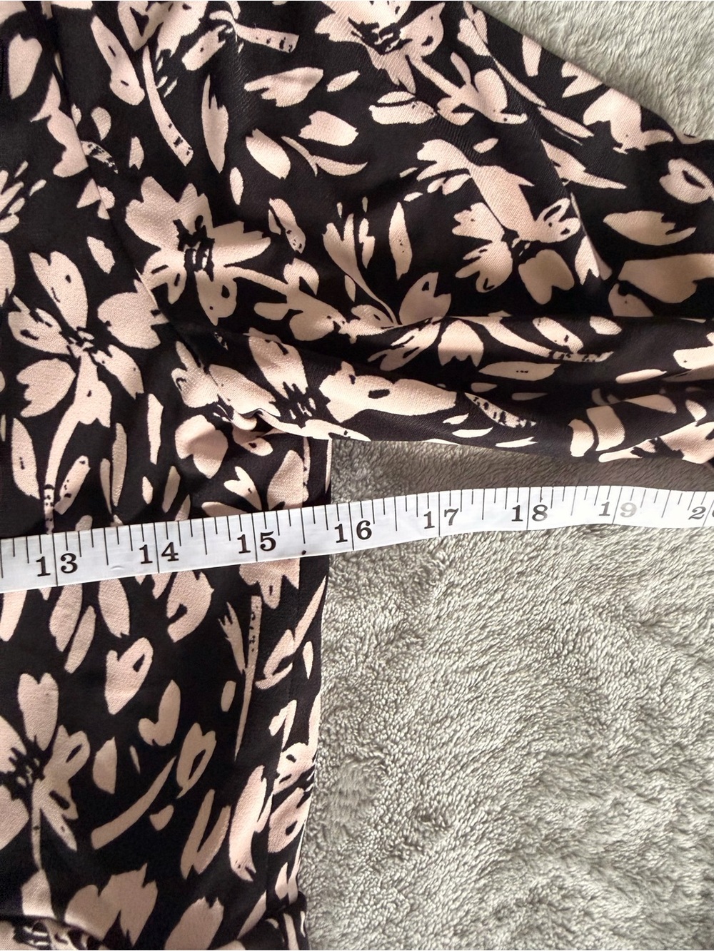 London Times 10 Black Pink Floral Midi Dress Short Sleeve Formal - Picture 7 of 9